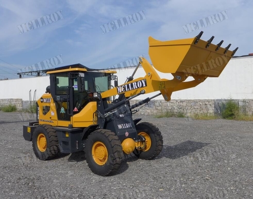 28km/h Front Wheel Loader Equipment Articulated And Hydraulic Unloading