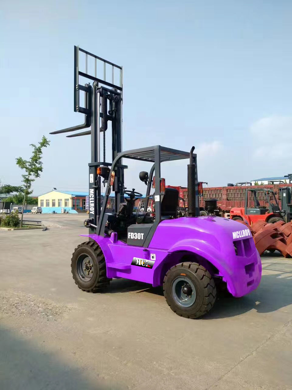 Safe Counterweight Off-Road Forklift Truck 