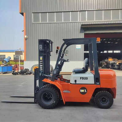 40KW मिनी फोर्कलिफ्ट ट्रक, छोटा गोदाम फोर्कलिफ्ट 2000kg लदान क्षमता