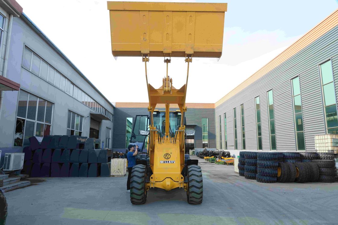 Mini Compact Wheel Loaders Mechanical Joystick 2600mm Axle Base