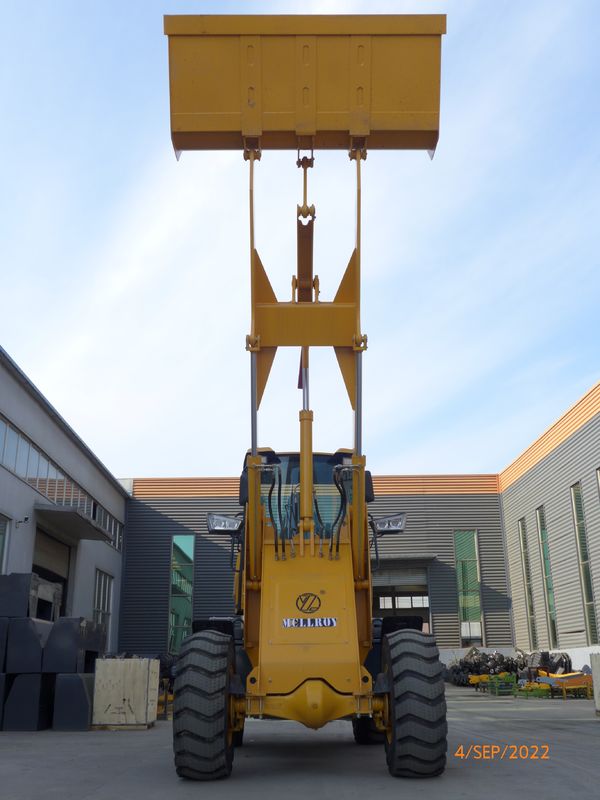 Mini Compact Wheel Loaders Mechanical Joystick 2600mm Axle Base