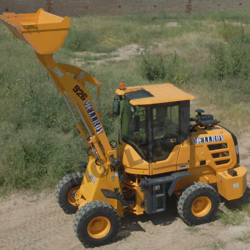 Front Equipment 1.5 Ton Wheel Loader 42 KW Engine Power Compact