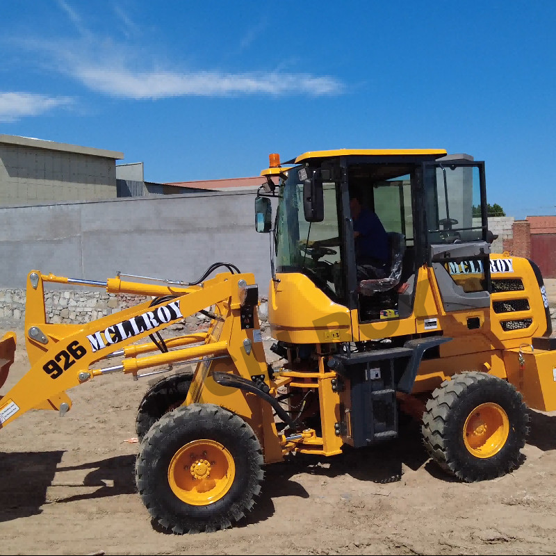 Small Construction 1.5 Ton Wheel Loader 3340 Kg Operating Weight Isuzu Alex